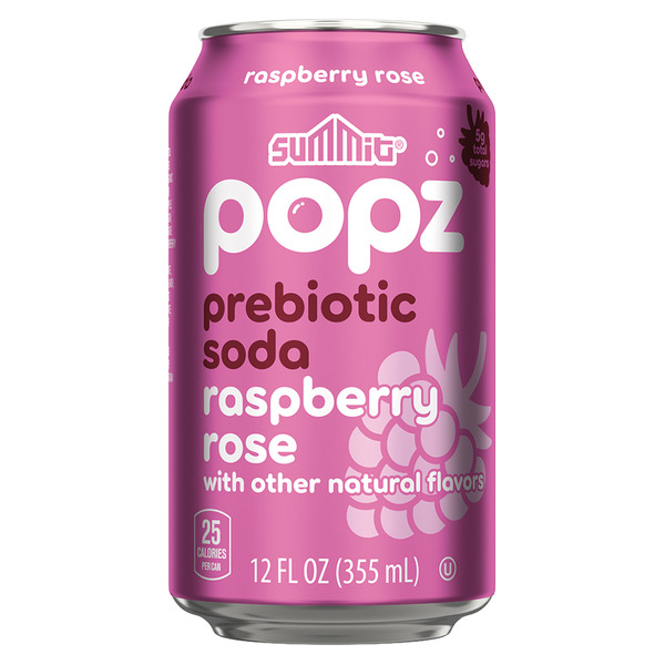 Summit Prebiotic Raspberry Rose Flavored Soda Same-Day Delivery or
