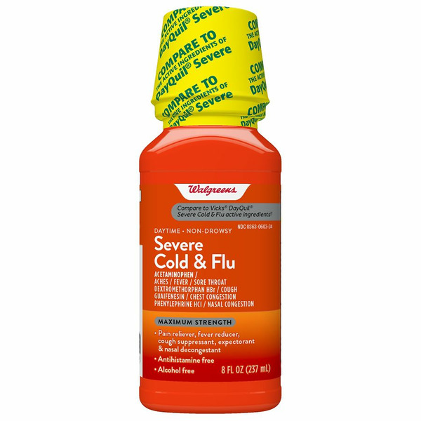 Walgreens Walgreens Severe Cold & Flu, Daytime, NonDrowsy, Maximum Strength SameDay Delivery
