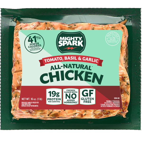 Mighty Spark Tomato, Basil & Garlic Ground Chicken