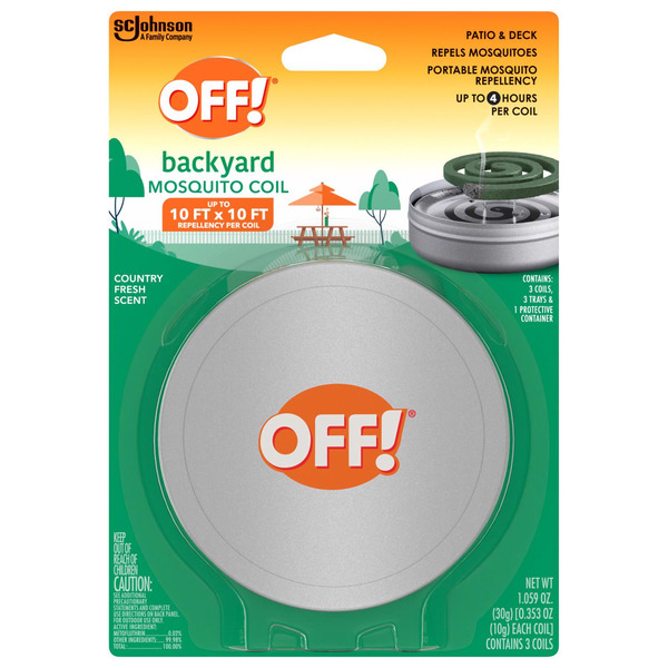 Off! Backyard Mosquito Repellent Coil Starter Pack, Bug Repellent Devices