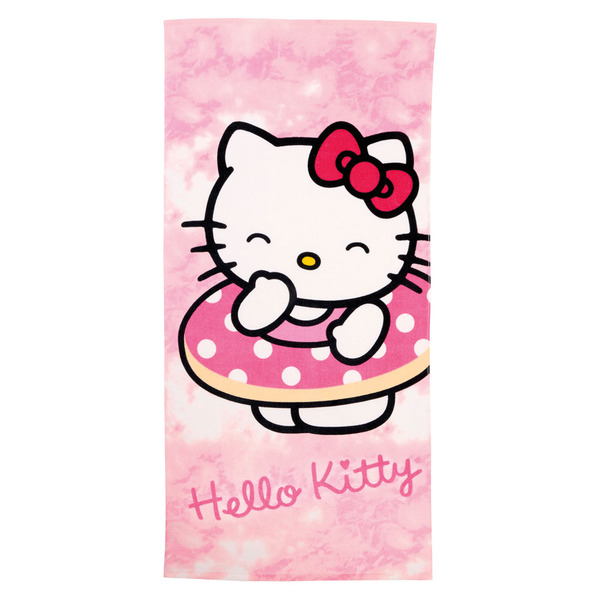 Licensed Hello Kitty Kids Character Beach Towel Same-Day Delivery