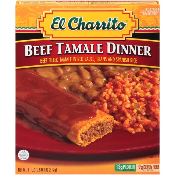 El Charrito Beef Tamale Dinner (11 oz) from Food King Instacart