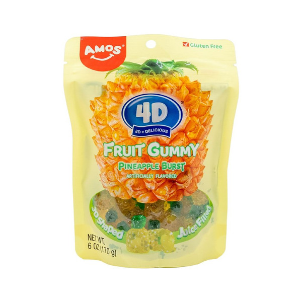 Amos 4D Fruit Gummy Pineapple Burst