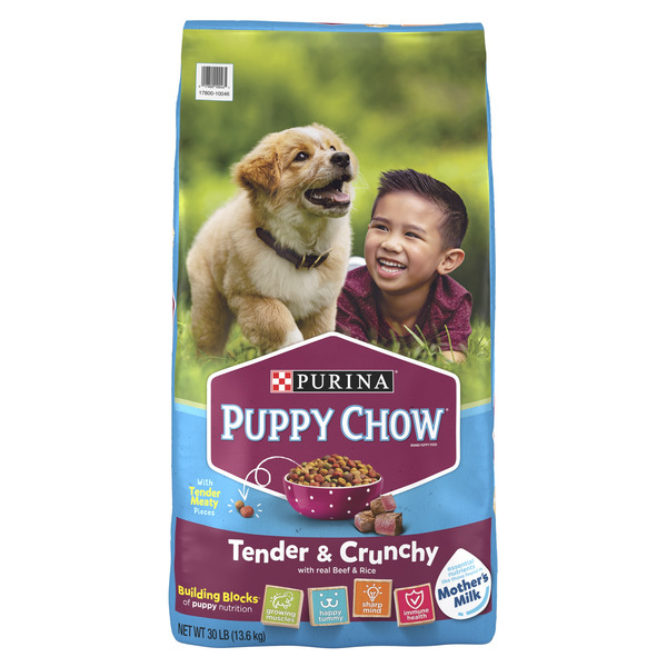 Purina Puppy Chow Tender & Crunchy Dry Puppy Food - 30 lbs