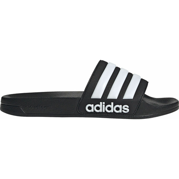 adidas Size 10 Men's Adilette Shower Slides - Black & White