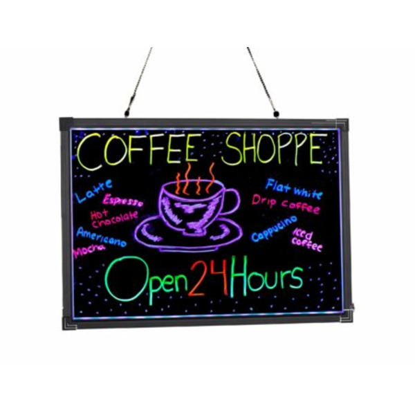 LED Illuminated Hanging Message Writing Board 20 x 28