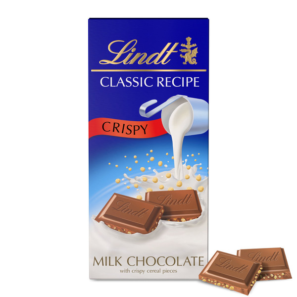 Lindt Classic Recipe Crispy Milk Chocolate Candy Bar Same-Day