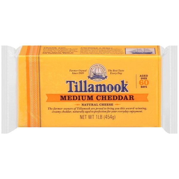 Tillamook Medium Cheddar Cheese From H E B Instacart