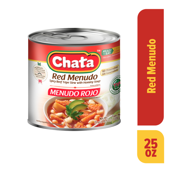 Chata Red Menudo With Hominy Soup