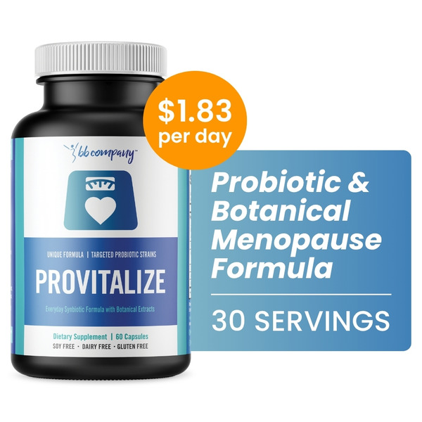 BB Company Provitalize, Probiotics for Menopause, Turmeric and