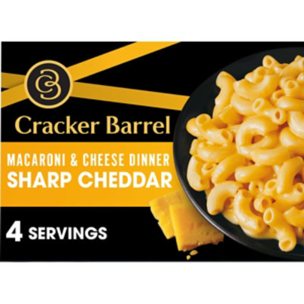 Cracker Barrel Sharp Cheddar Macaroni & Cheese Dinner Box - 14 Oz