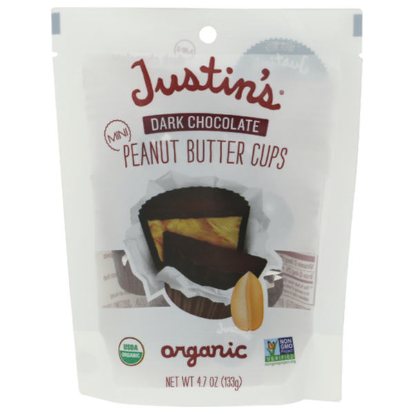 Justin's Organic Mini Dark Chocolate Peanut Butter Cups