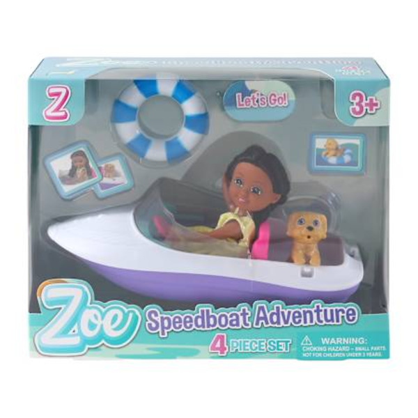 Zoe Speedboat Adventure 4-Piece Set