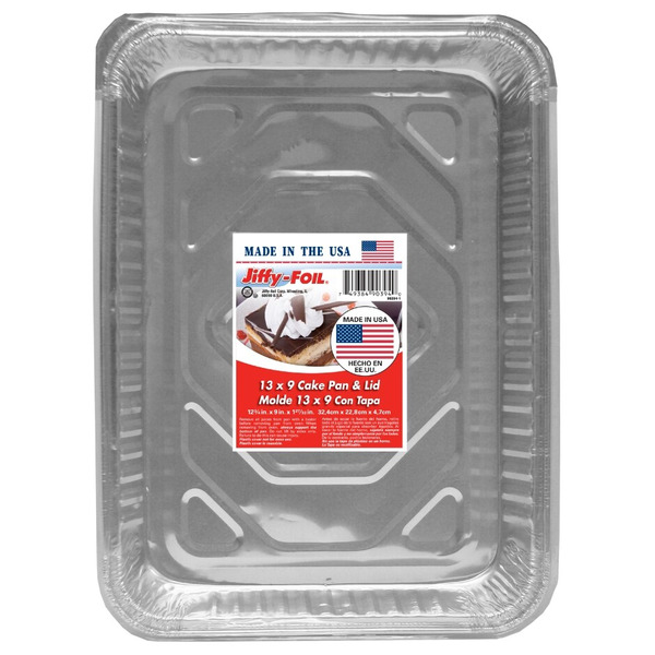 Jiffy-foil Cake Pan & Lid, 13 x 9 Inches Same-Day Delivery