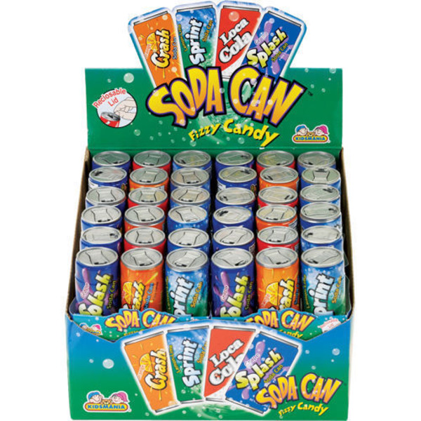 Kidsmania - Soda Can Fizzy Candy - 12ct