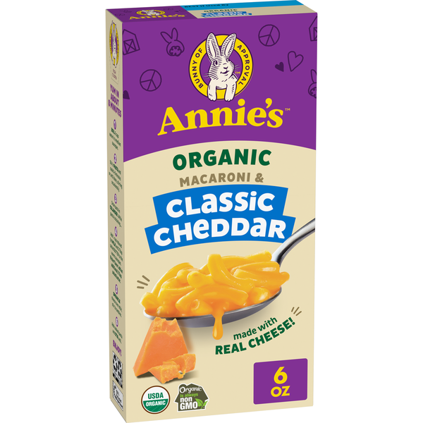 Annie's Organic Macaroni and Classic Cheddar Cheese