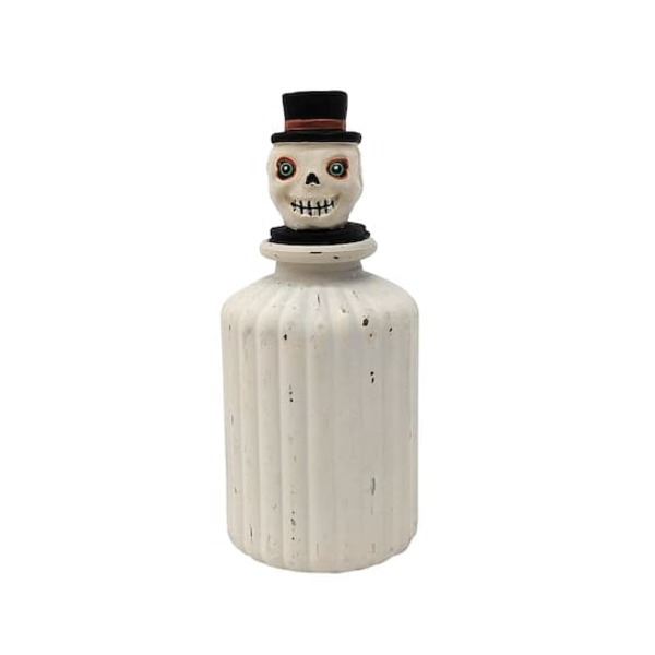 Ashland White Skull Bottle Tabletop Decor