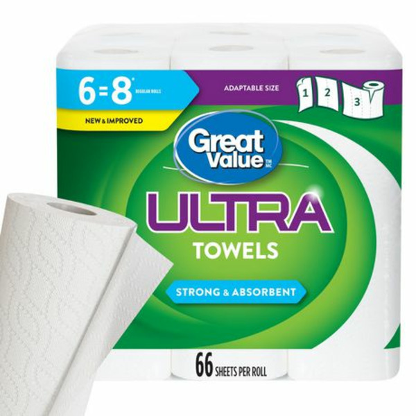 Walmart Great Value Ultra Paper Towels SameDay Delivery Instacart