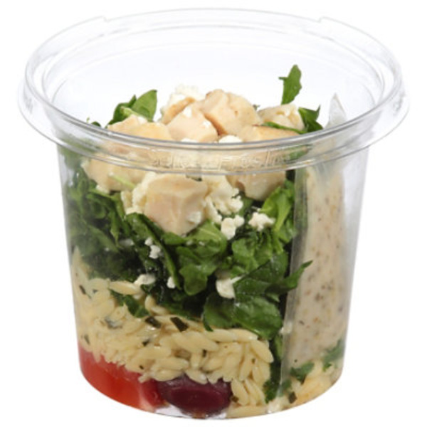 Readymealsif Mediterranean Style Salad With Chicken Orzo Layered Pasta