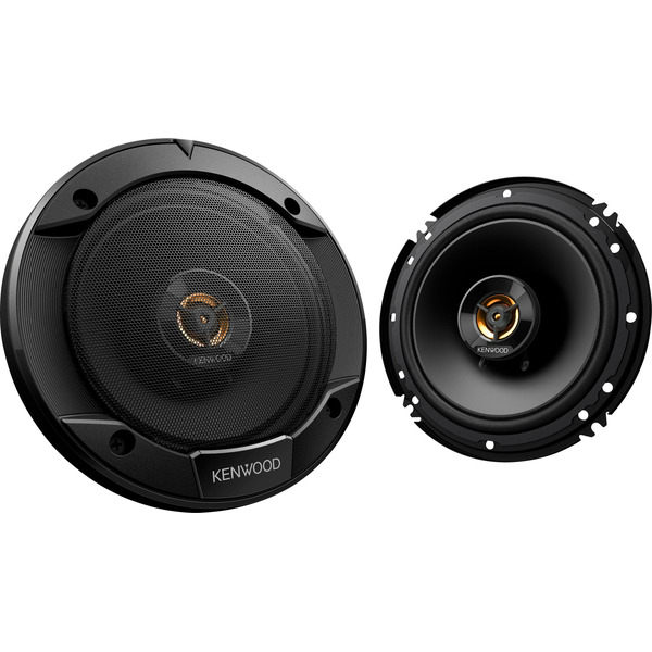 Kenwood 6 - 1/2" 2 Way Black Car Speakers With Cloth Cones Pair