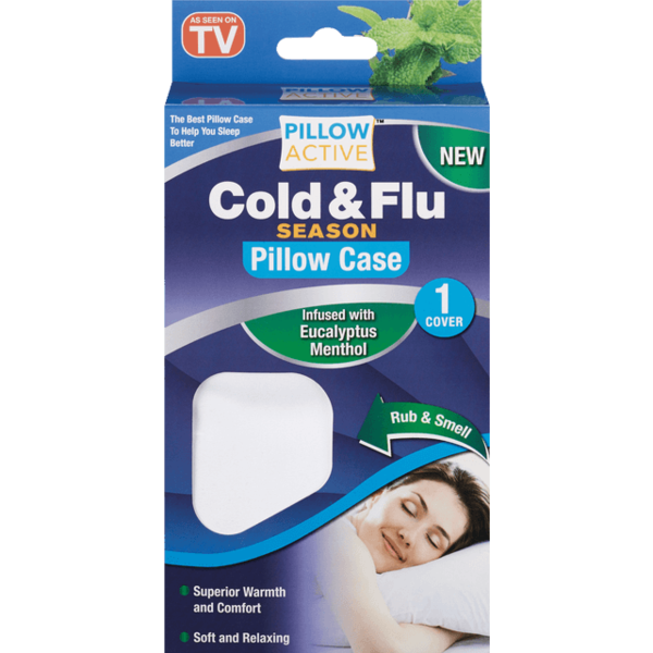 Pillow Active As Seen On Tv Cold Flu Season Pillow Case Infused