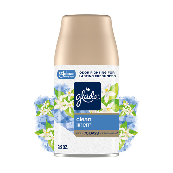 Glade Automatic Spray Air Freshener Refill, Clean Linen Same-Day Delivery or Pickup