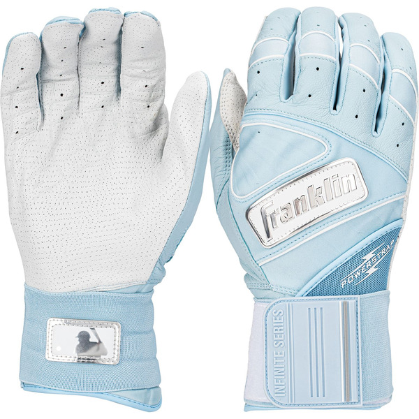 Franklin Sports Youth Infinite Batting Gloves, Small - Light Blue