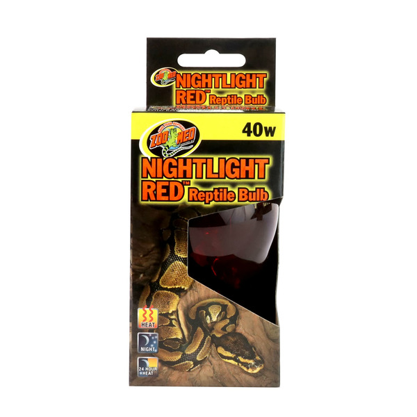Zoo Med Laboratories Inc. 40 W Nightlight Red Reptile Bulb