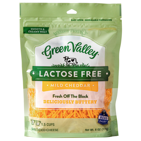 Green Valley Creamery Lactose Free Mild Cheddar Shreds