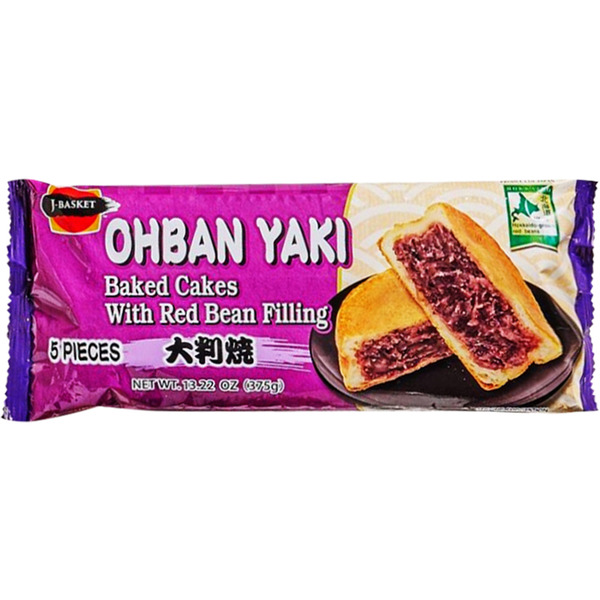 J-Basket Ohban Yaki Baked Cakes With Red Bean Fill
