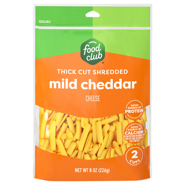 mlstoopidfoodページ Food Club Mild Cheddar Thick Cut Shredded Cheese Same-Day