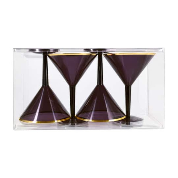 Celebrate It Bound by Magic Plastic Martini Glasses