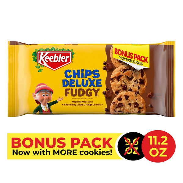 【G-Rap】Cookie D Keebler Chips Deluxe Fudgy Chocolate Chip Cookies, 11.2 oz