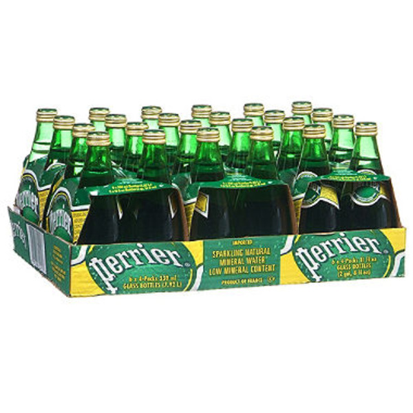 Perrier - Sparkling Mineral Water - 24/11 oz glass bottles