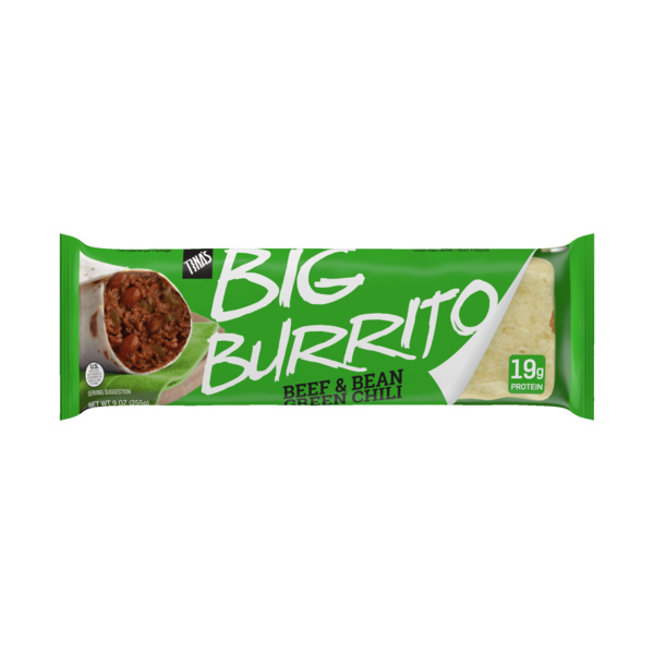 Tina's Big Burrito Beef & Bean Green Chili, Quick Meal