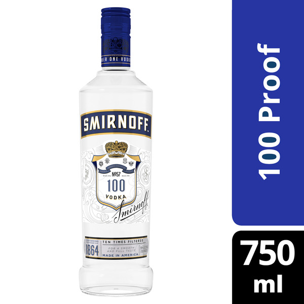 Smirnoff 100 Proof Vodka Same-Day Delivery | Binny's Beverage Depot