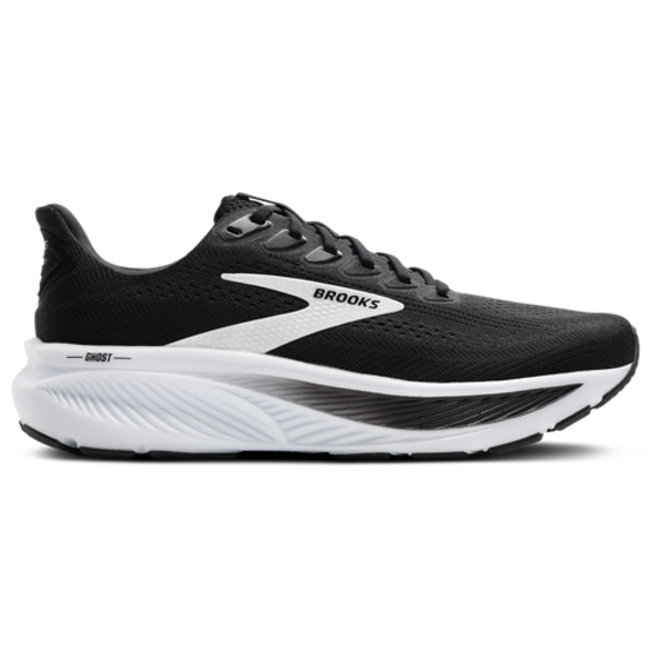 Brooks Men's Ghost 17 Running Shoes, Size 8.5, Medium/D - Black/Grey/White