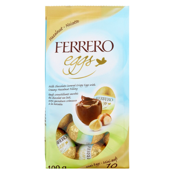 Ferrero Rocher Hazelnut Mini Eggs 10pk. - 100g Same-Day Delivery ...