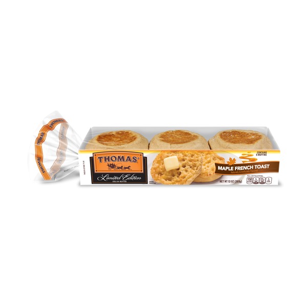 まふぃん Thomas' Maple French Toast English Muffin Same-Day Delivery or