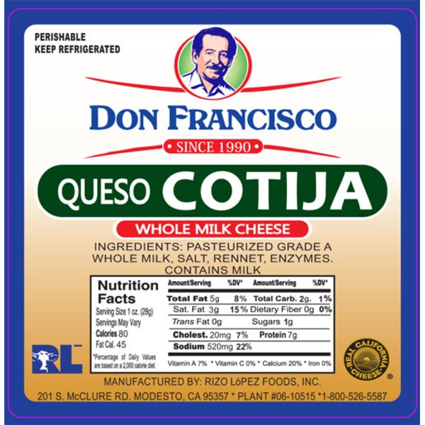 Don Francisco's Spicy Cojita Cheese