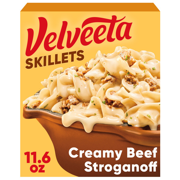 VELVEETA Creamy Beef Stroganoff One Pan Dinner Kit with Cheese
