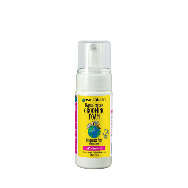 earthbath Waterless Cat Grooming Foam, Hypoallergenic & Fragrance Free