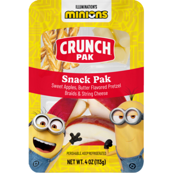 Crunch Pak Apples, Pretzels & Cheese Minions Snack Pak