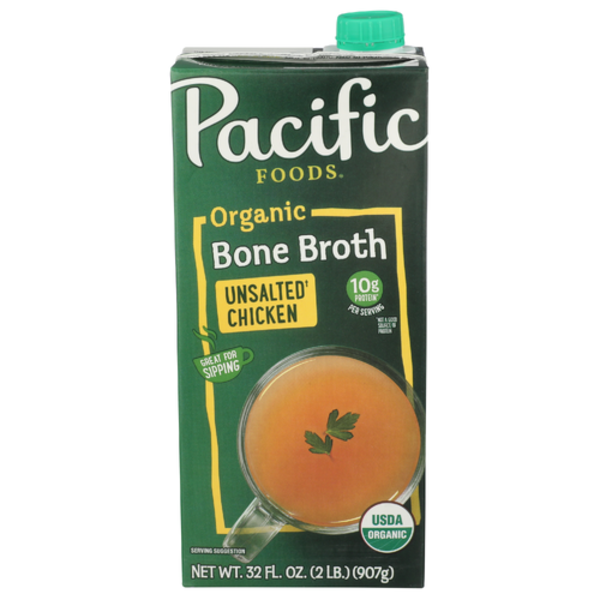 Pacific Foods Organic Chicken Unsalted Bone Broth