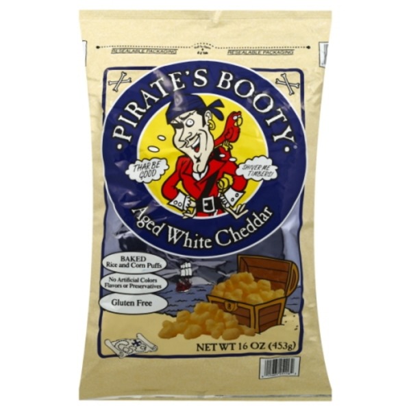 Pirate's Booty Aged White Cheddar Rice and Corn Puffs (16 oz) from
