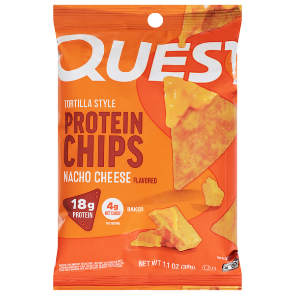 Quest Tortilla Style Nacho Cheese Flavor Protein Chips