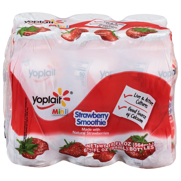 Yoplait Smoothie, Strawberry, Mini
