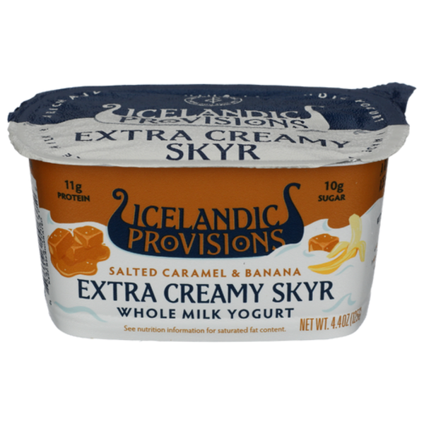 Icelandic Provisions Salted Caramel & Banana Extra Creamy Skyr Yogurt