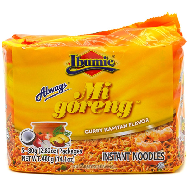 Ibumie CurryMee Curry Kapitan Flavor Mi Goreng Instant Noodles