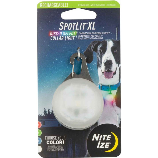 Nite Ize Collar Light, Disc-O Select, Rechargeable